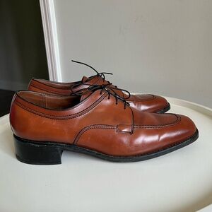 Freeman Free-Flex Brown Leather Derby Shoes Men’s 10.5 D Classic Dress